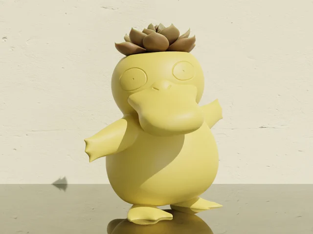 Psyduck Pokémon bloempot